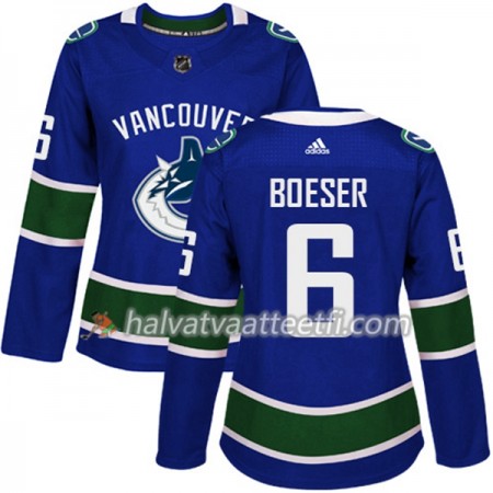 Naisten NHL Vancouver Canucks Pelipaita Brock Boeser 6 Adidas 2017-2018 Sininen Authentic